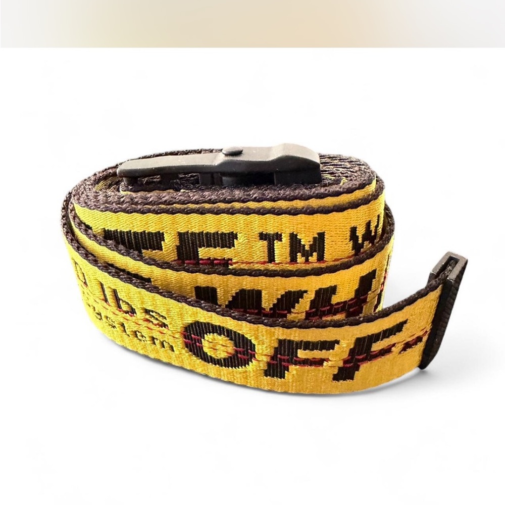 Off-White Yellow and Black Belt